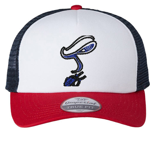 White/ Red/ Dark Navy - 1287 - FRONT