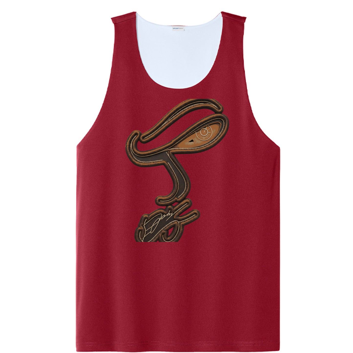 Deep Red/ White - ST551 - FRONT