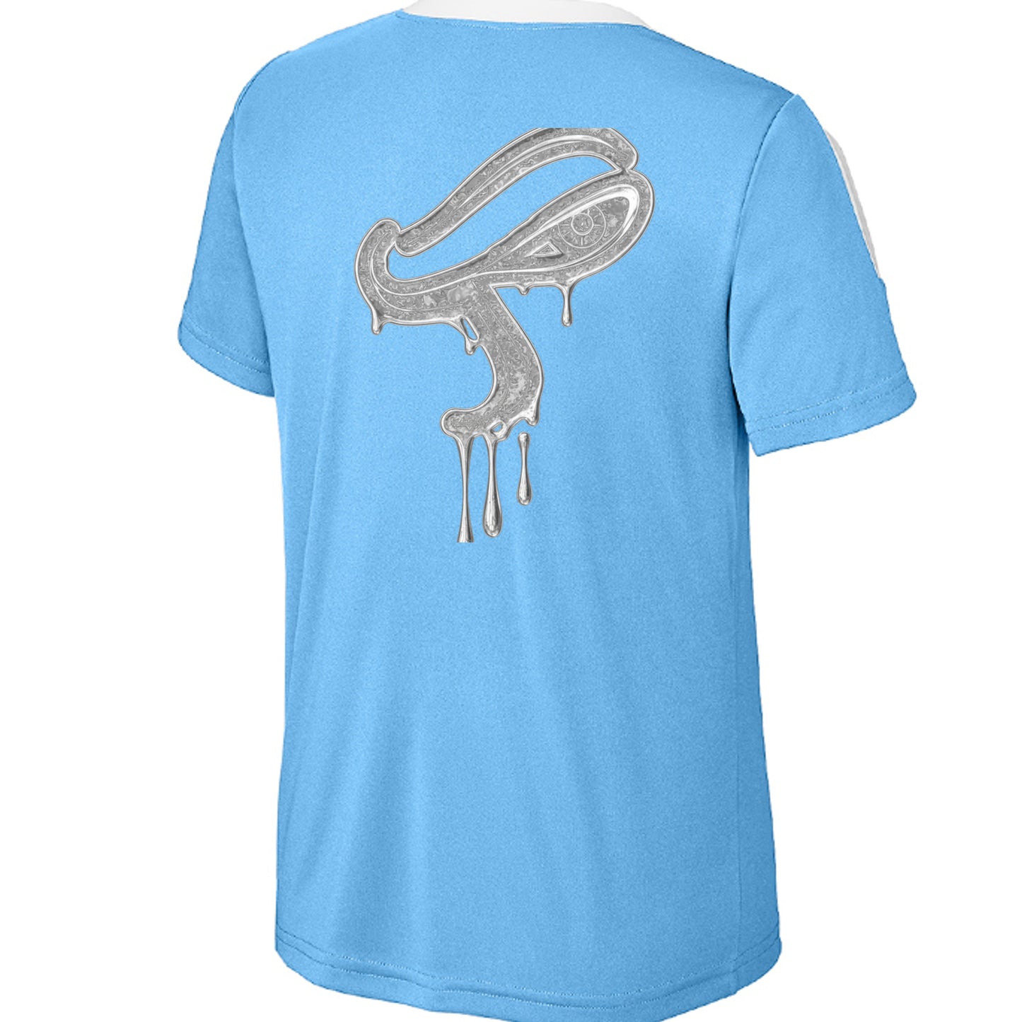 Carolina Blue/ White - YST100 - BACK