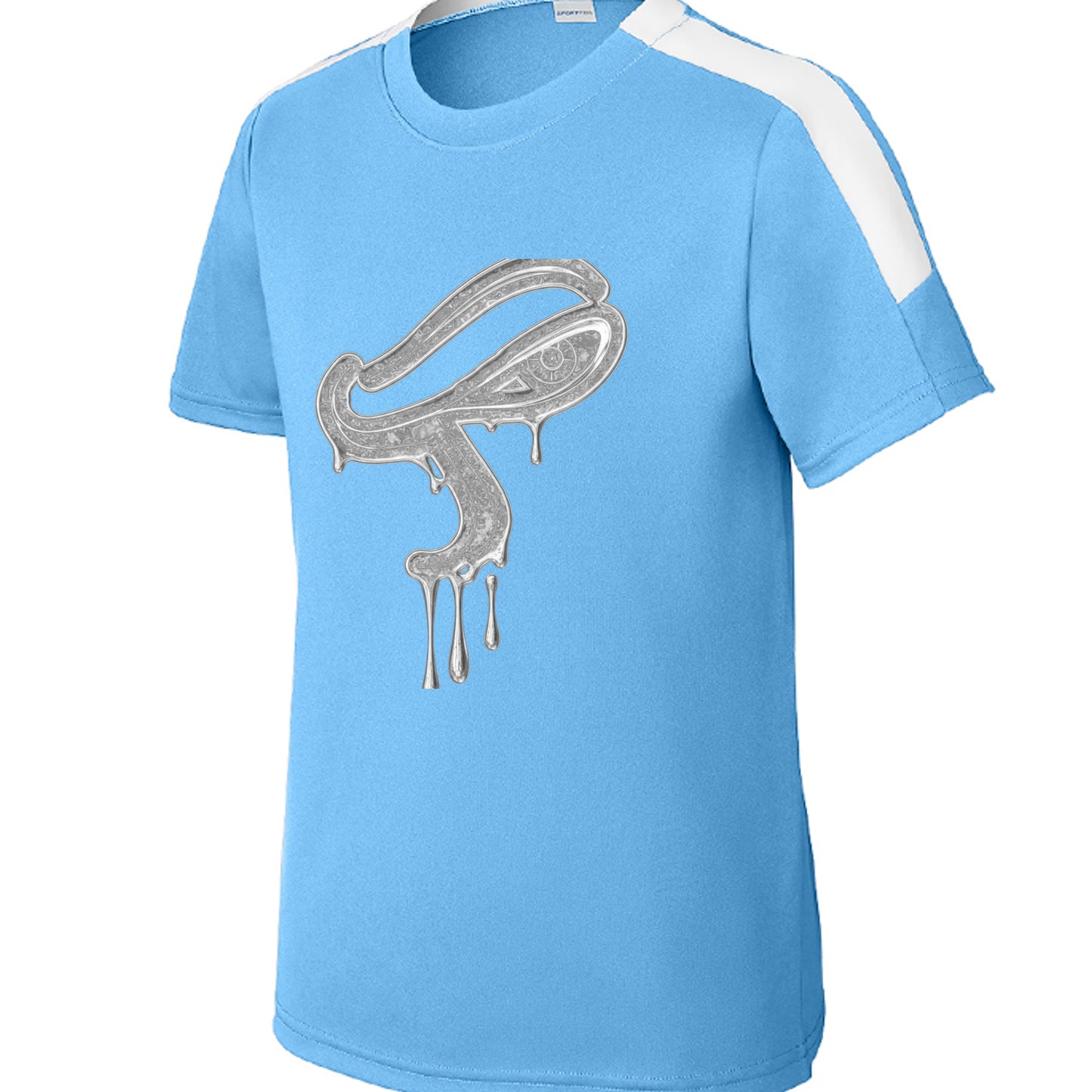 Carolina Blue/ White - YST100 - FRONT