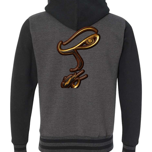 Charcoal Heather/ Black - IND45UVZ - BACK