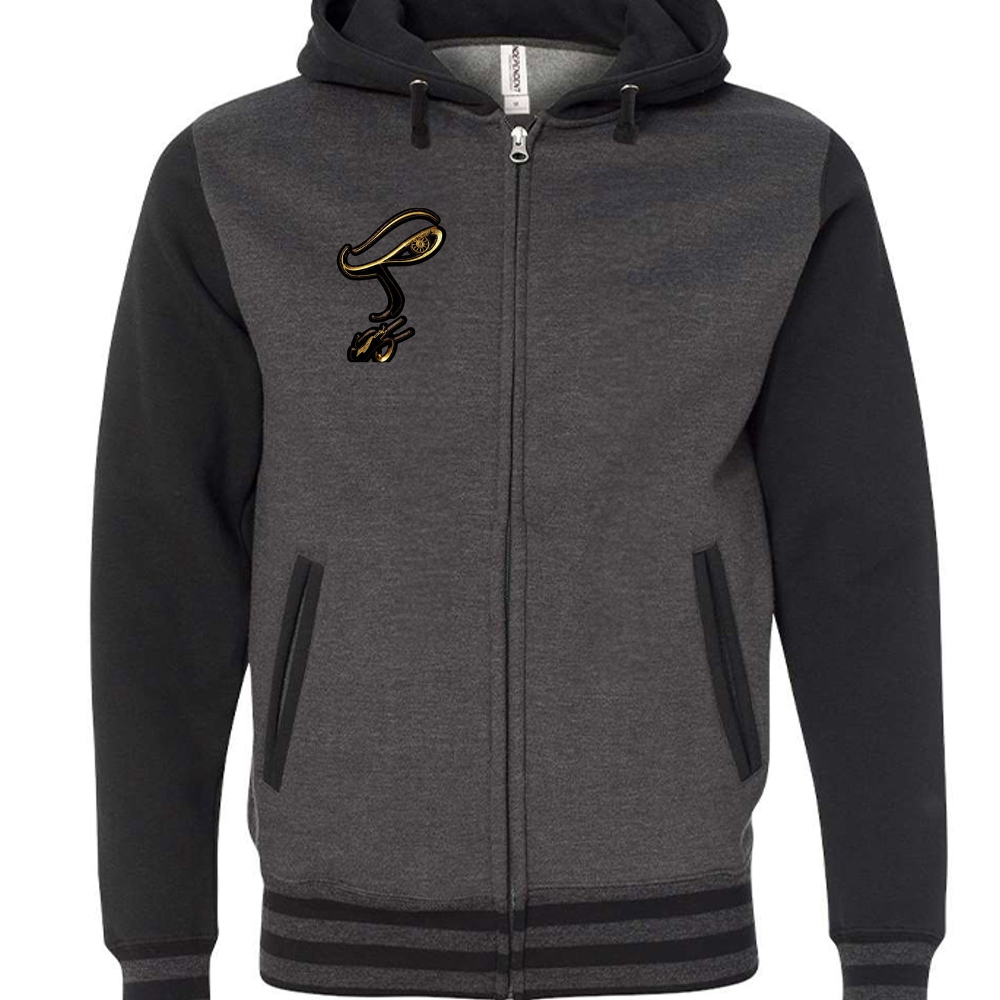 Charcoal Heather/ Black - IND45UVZ - FRONT