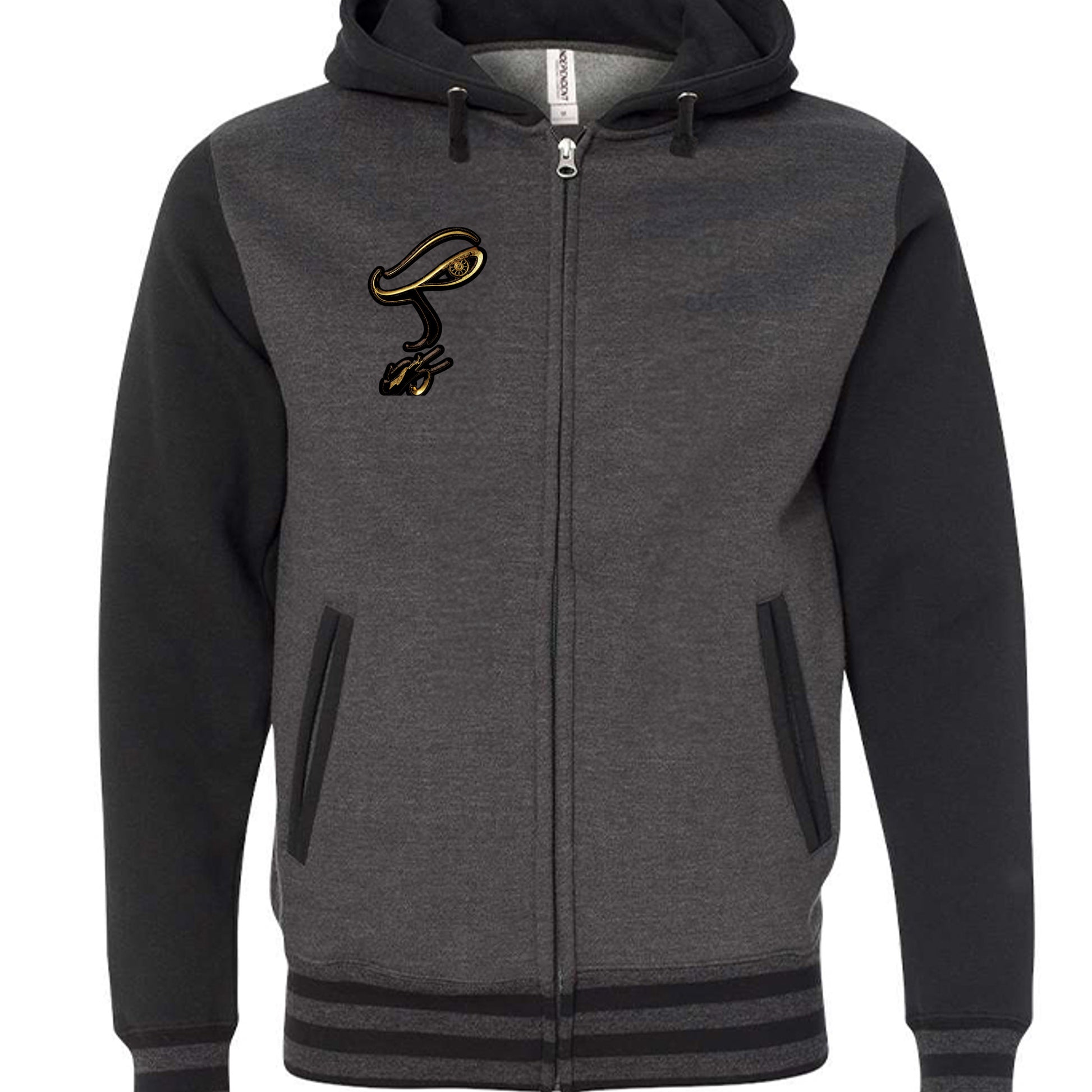 Charcoal Heather/ Black - IND45UVZ - FRONT