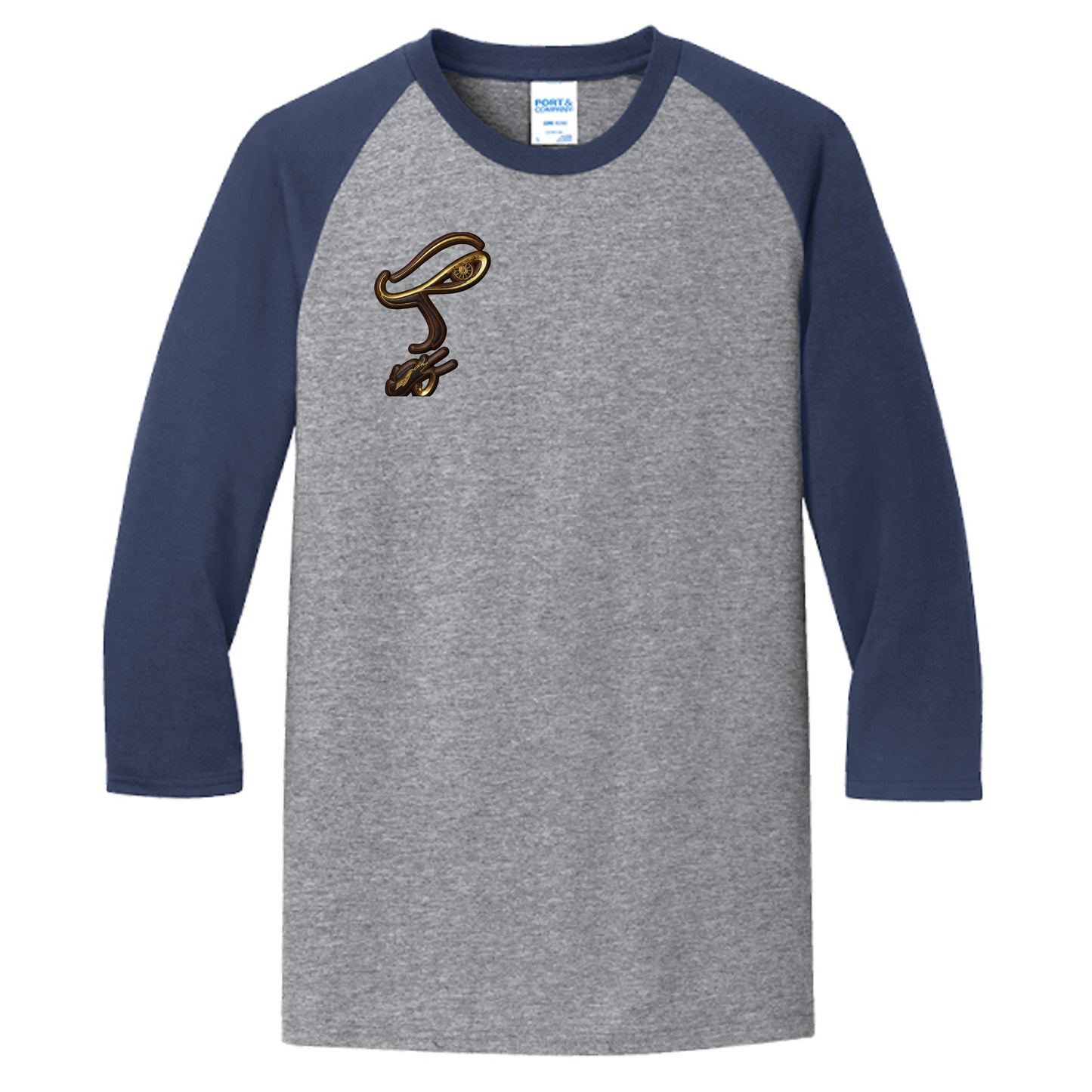 Athletic Heather/ Navy - PC55RS - FRONT