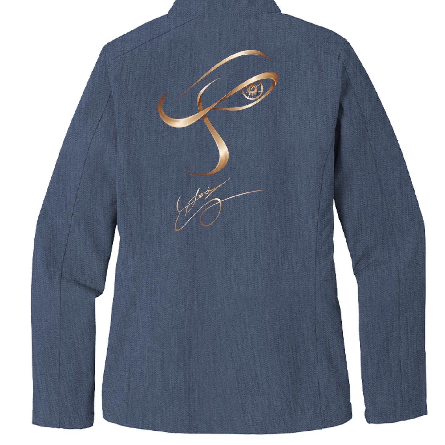 Navy Heather - L317 - BACK