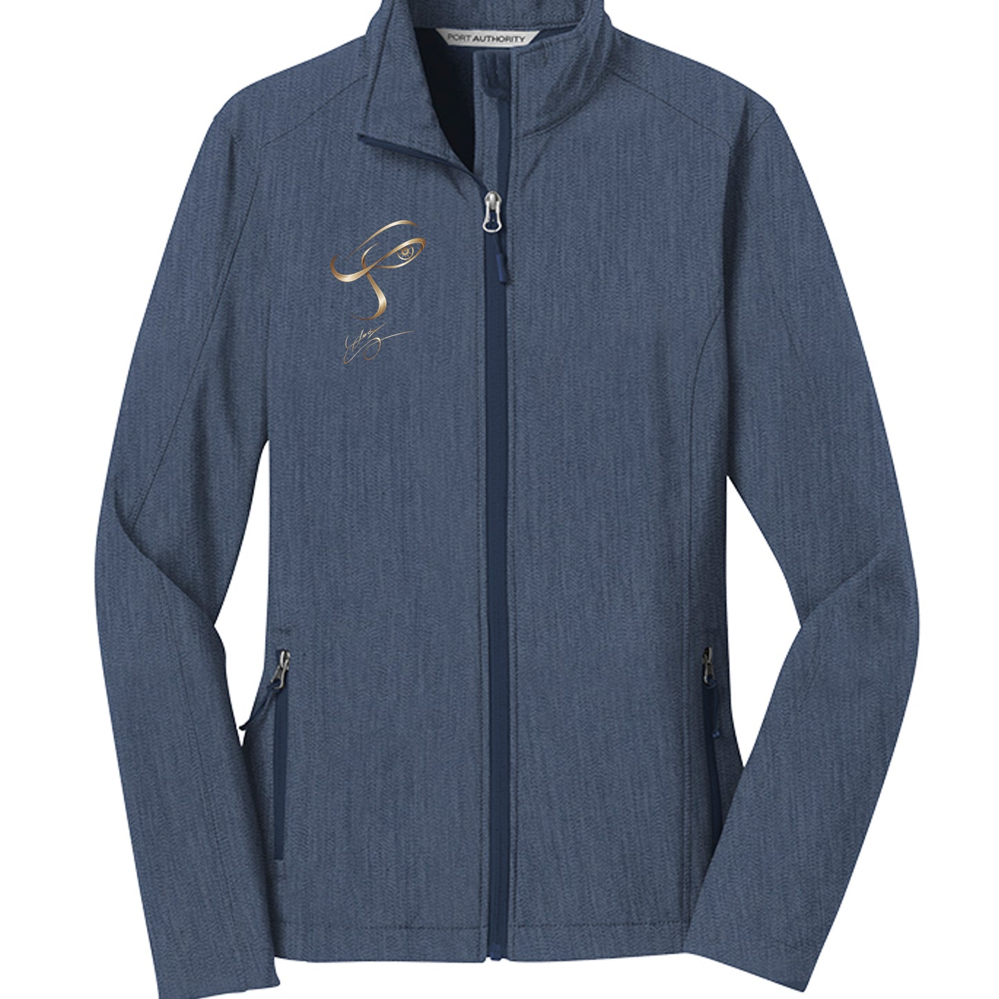 Navy Heather - L317 - FRONT
